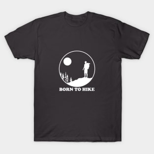 Born to Hike circular design T-Shirt